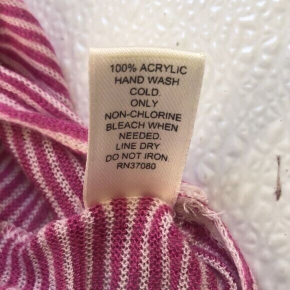 Cato Striped Infinity Scarf One Size Acrylic Pink & Black Made In China‎ - Picture 6 of 11